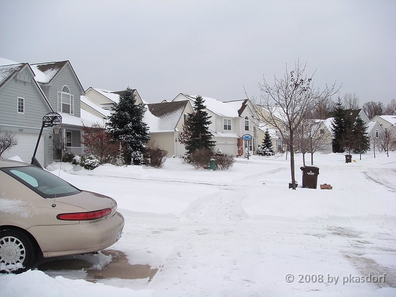 014 A2 Snowfall & Trees [2008 Dec 20].JPG - Digging out after a big snowfall in Ann Arbor, Michigan.